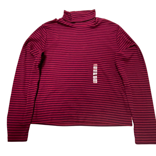 Levi's Women's Everyday Purple Striped Turtleneck