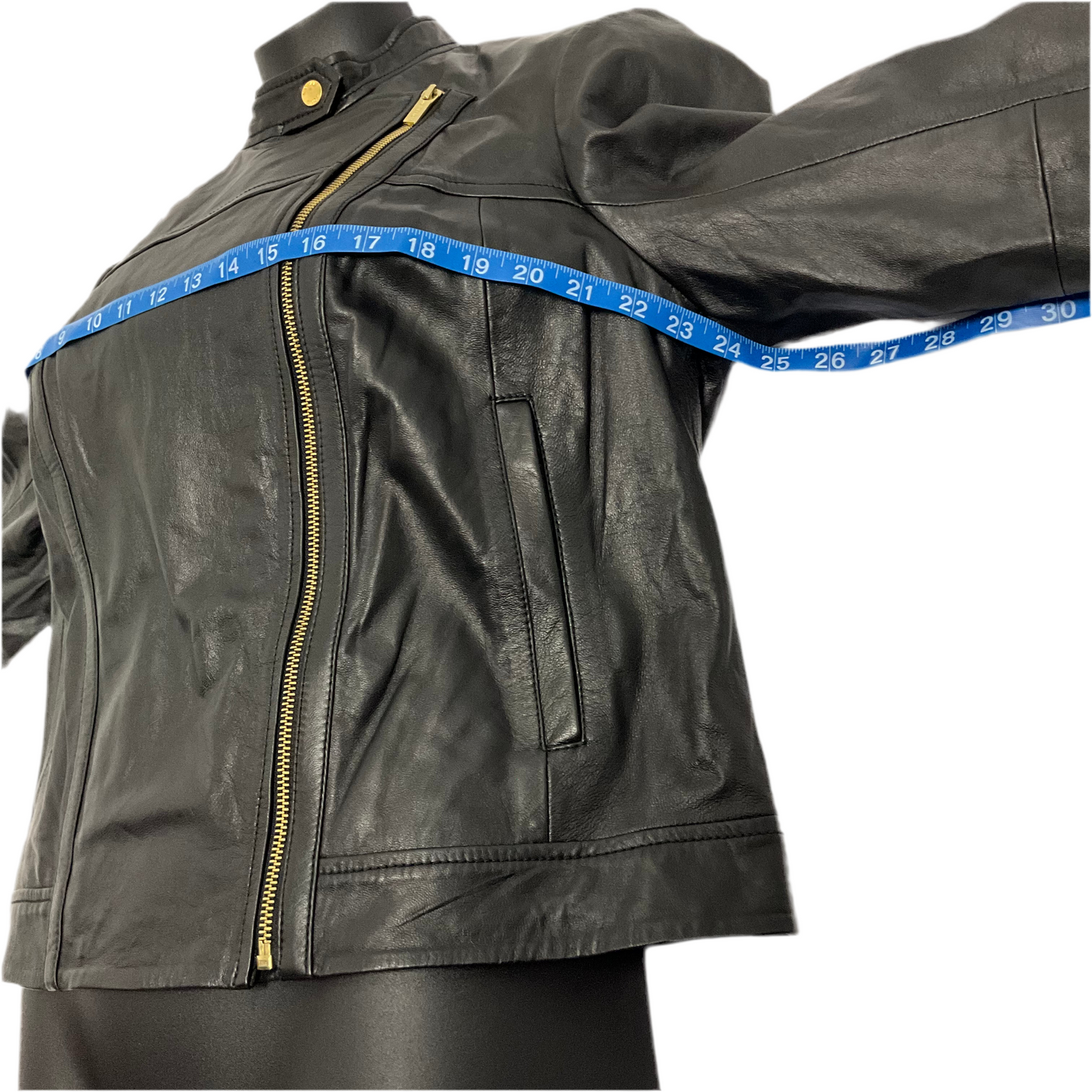 Veste en cuir noir MICHAEL Michael Kors