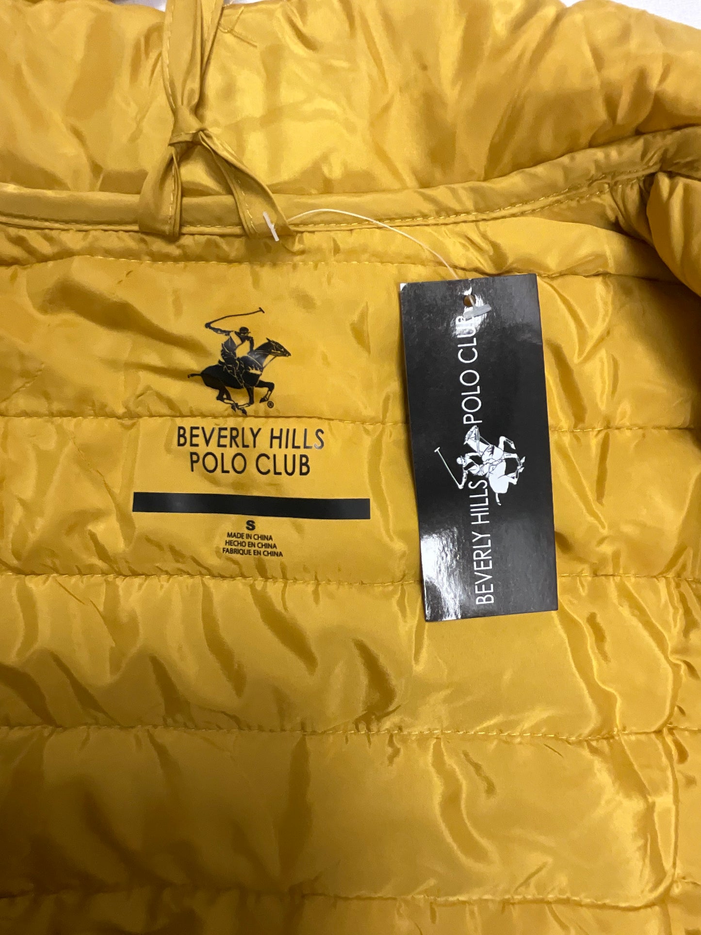 Beverly Hills Polo Club Women's Gold Puffer Jacket