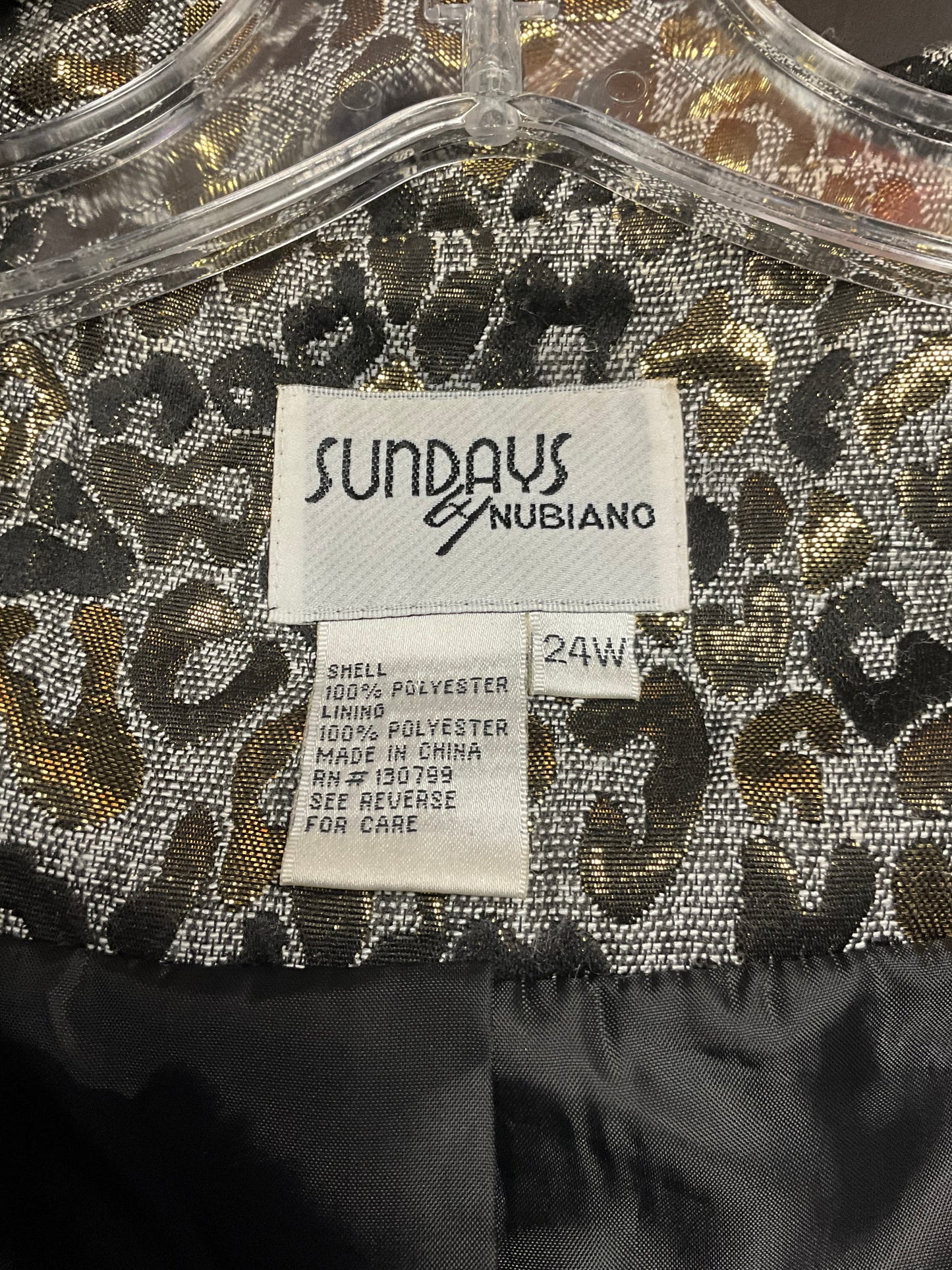 Sundays by Nubiano Vintage Animal Print Coat