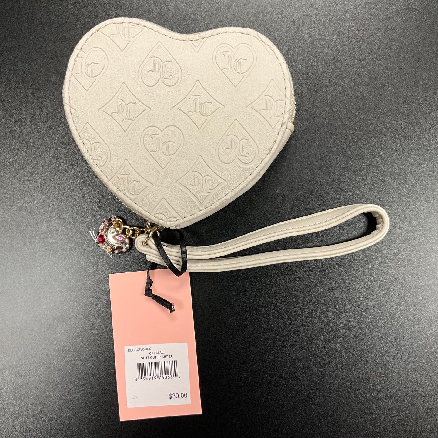 Juicy Couture Heart Shaped Wallet with Pendant.