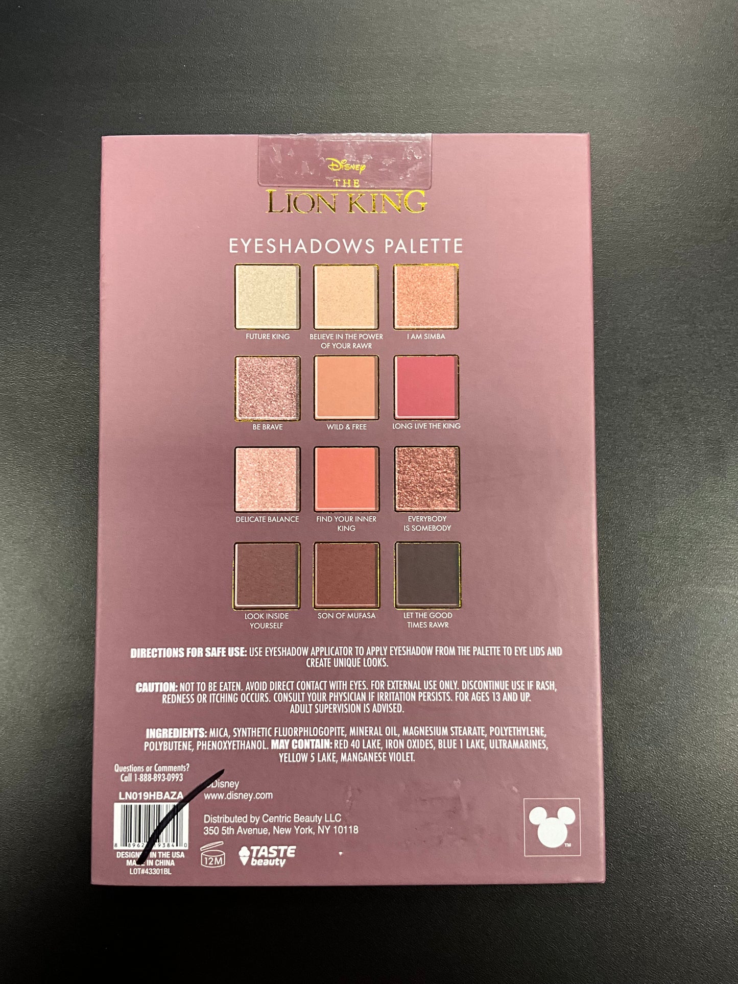 Lion King Eye Shadow Palette