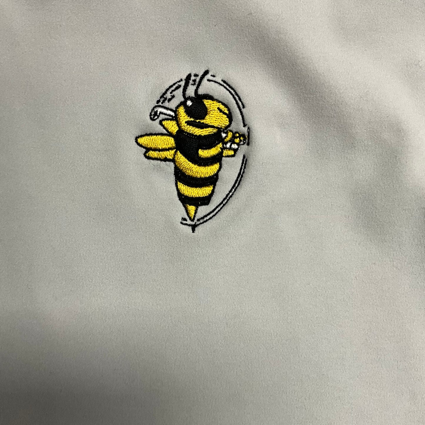 Sunice Women's Gray Golf Hoodie with Embroidered Bee