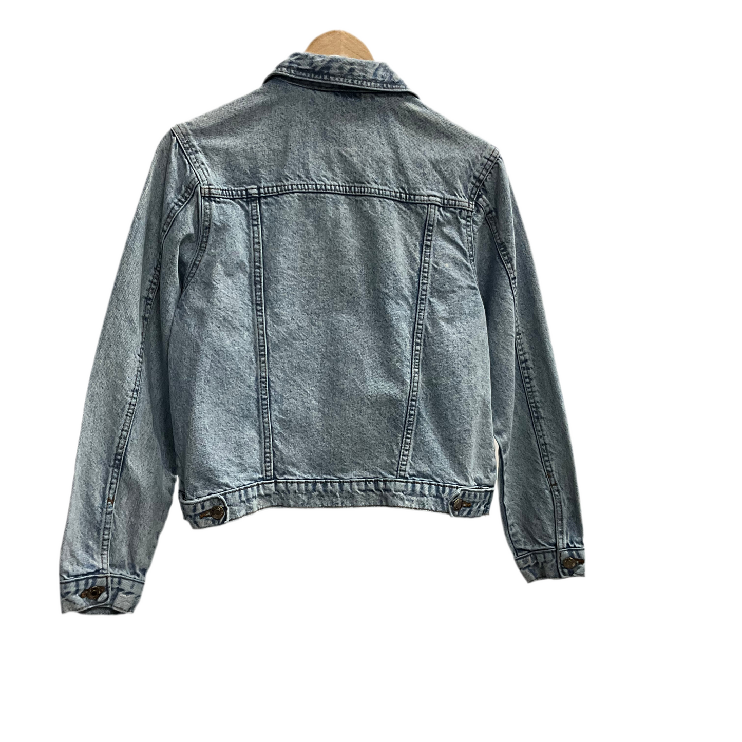 Veste en jean bleu délavé pour femme de la marque Primark Cares de Denim Co.