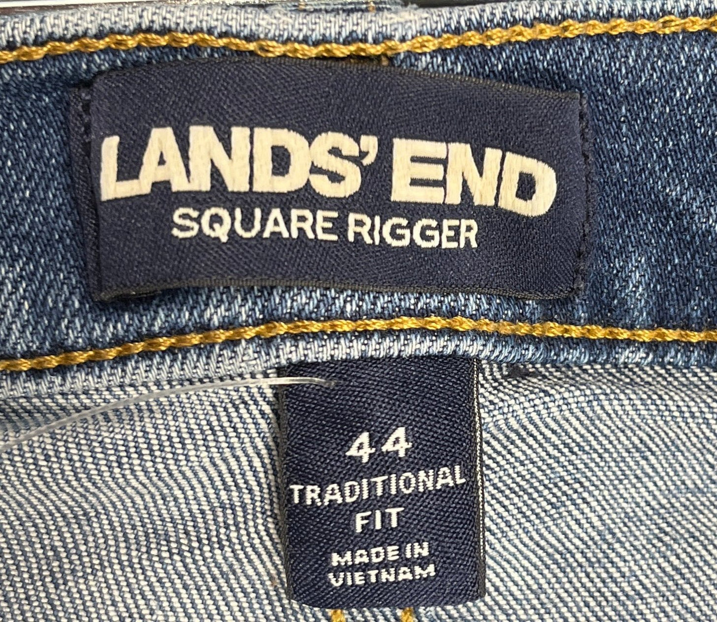 Lands End Men's Square Rigger Blue Jeans