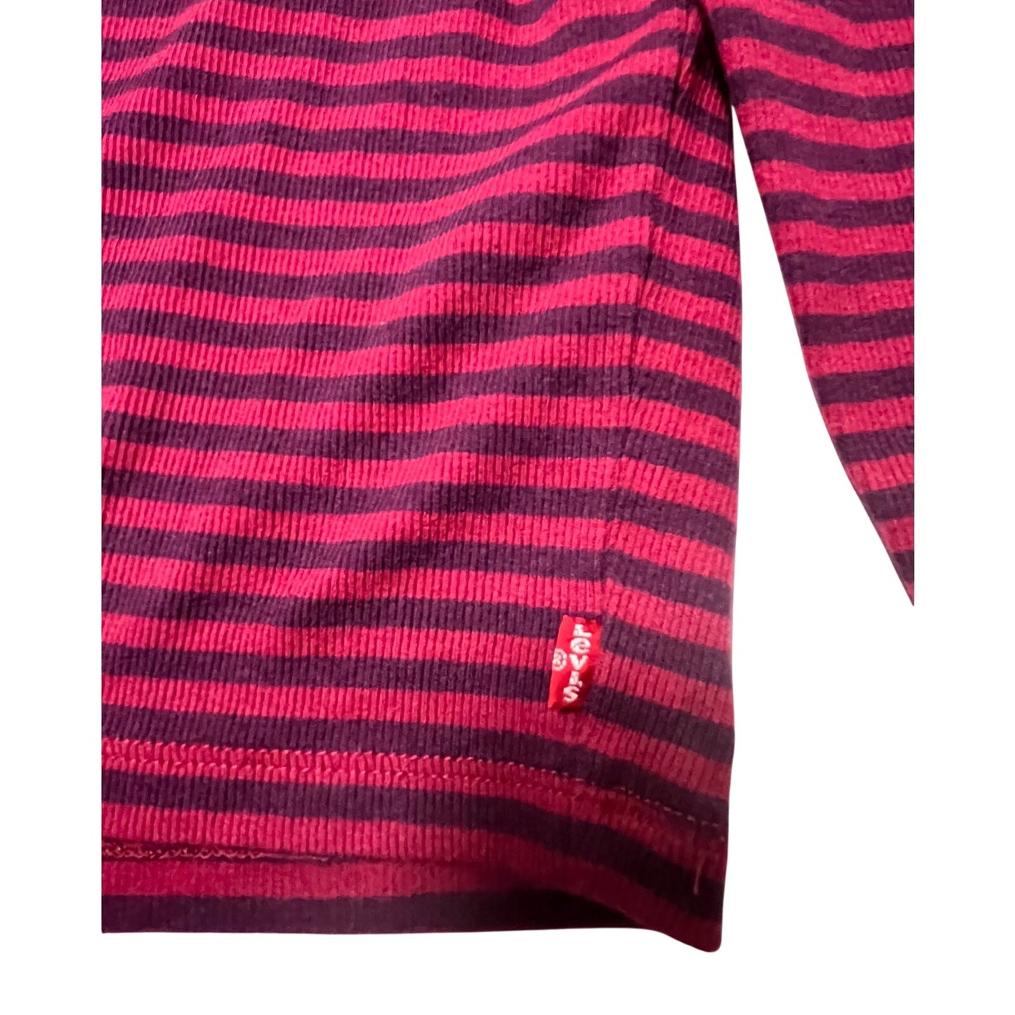 Levi's Women's Everyday Purple Striped Turtleneck