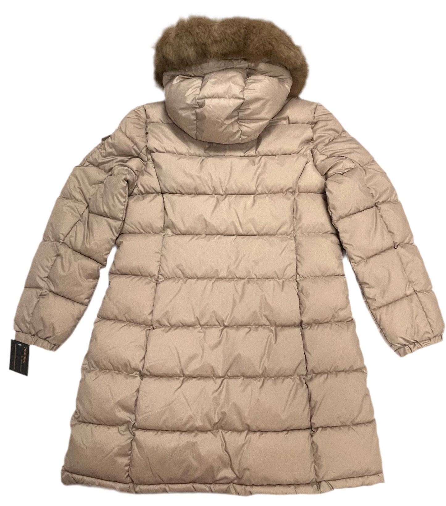 Manteau long à capuche avec bordure en fausse fourrure pour femme Calvin Klein