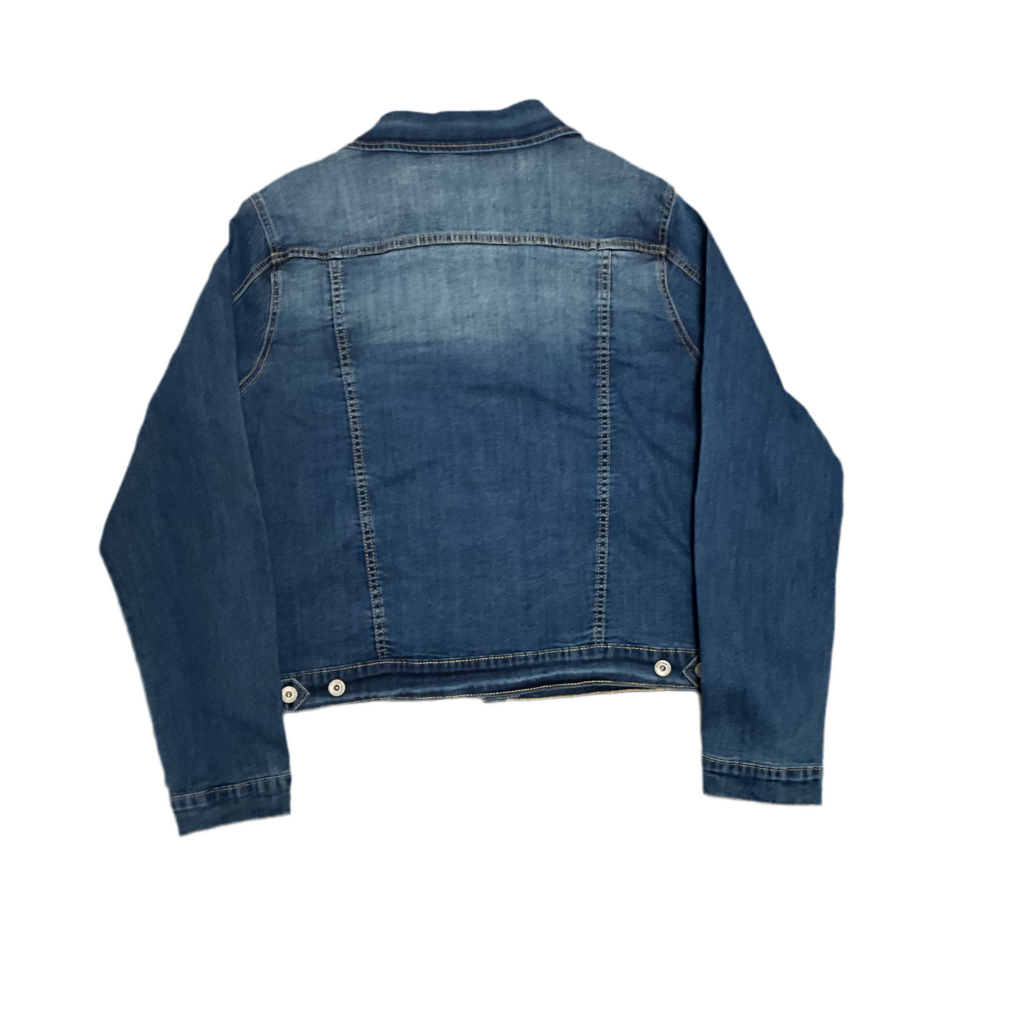 White Mark Women's Blue Denim Jacket.