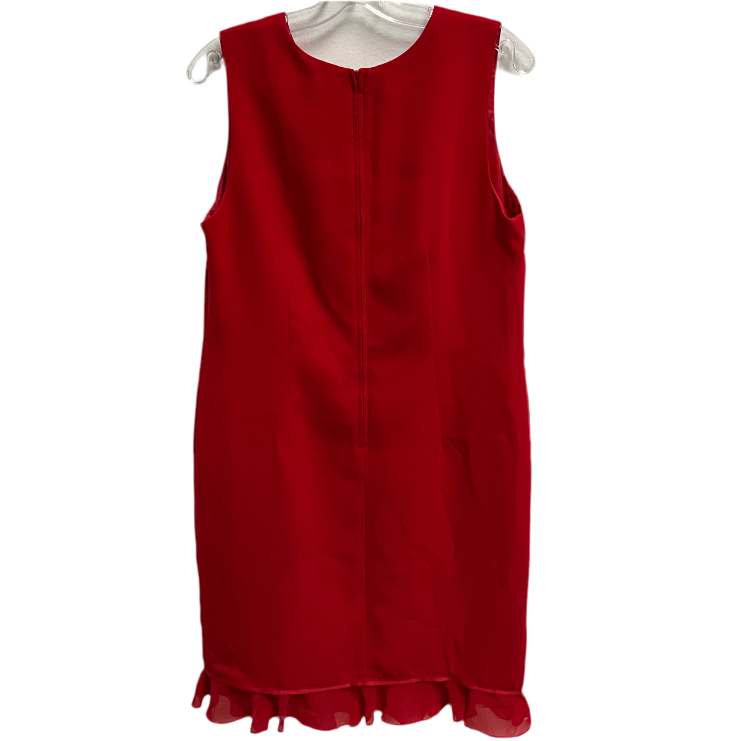 Plaza South Red Sleeveless Maxi Dress