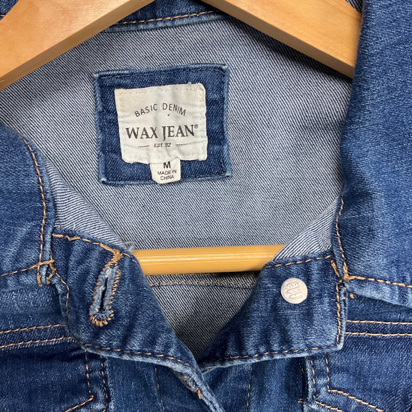 Veste en jean bleu pour femme Wax Jean