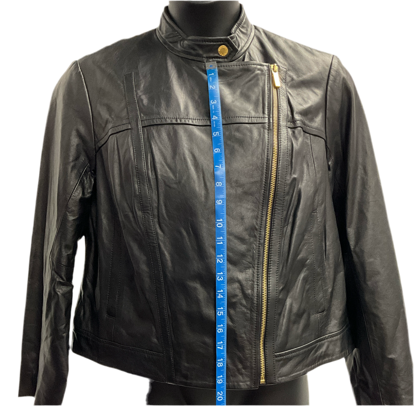 Veste en cuir noir MICHAEL Michael Kors