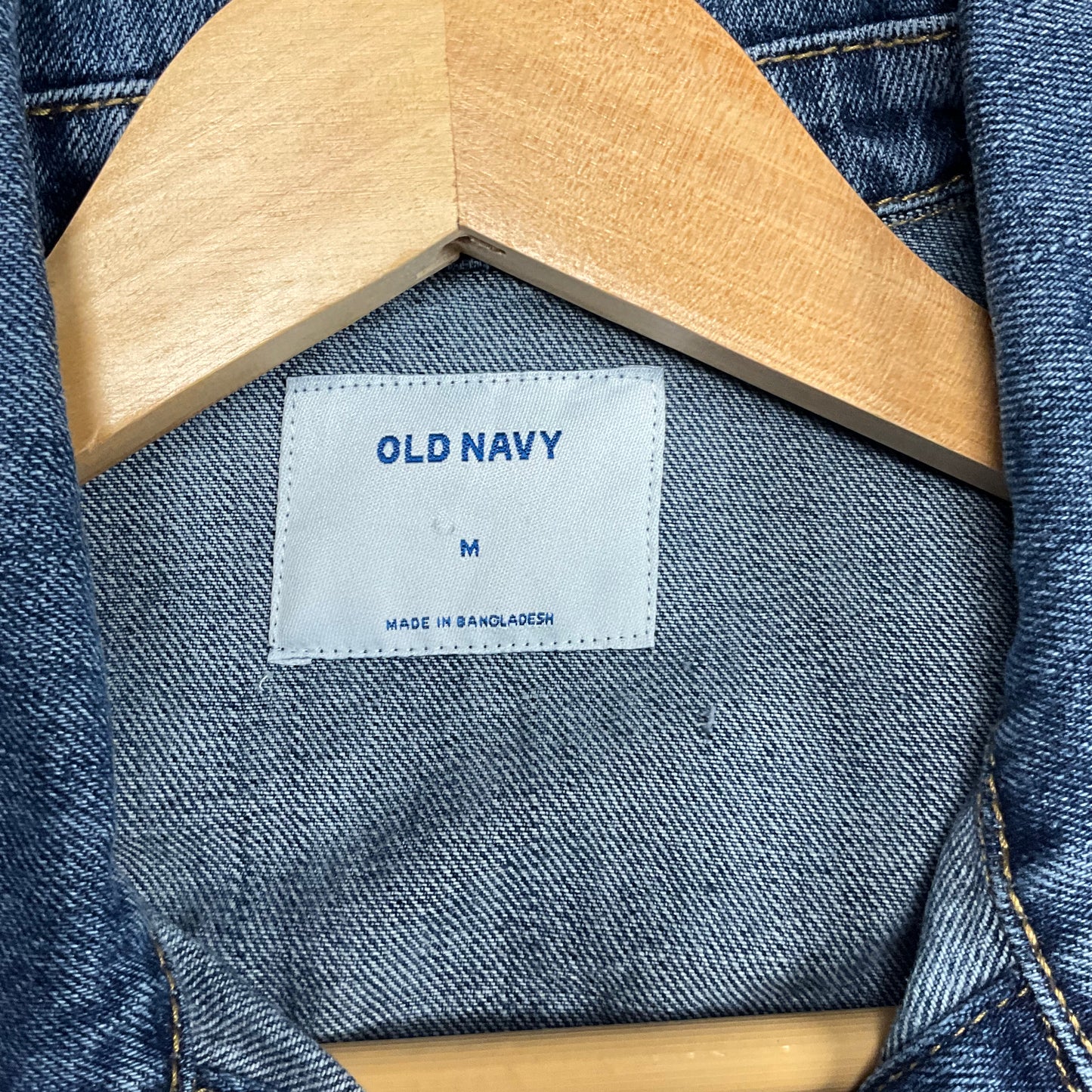 Veste courte en jean bleu vieilli pour femme Old Navy