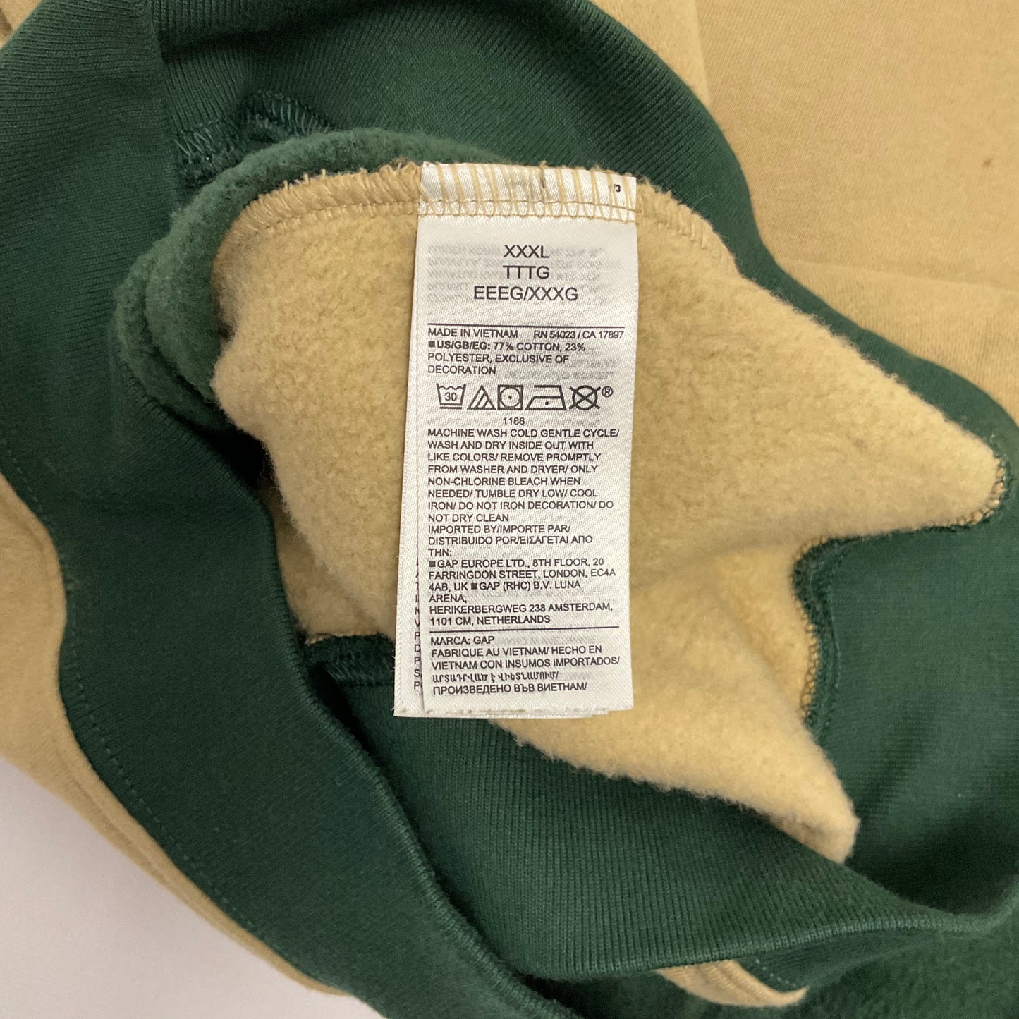 Sudadera con capucha verde bordada Harlem de DAP