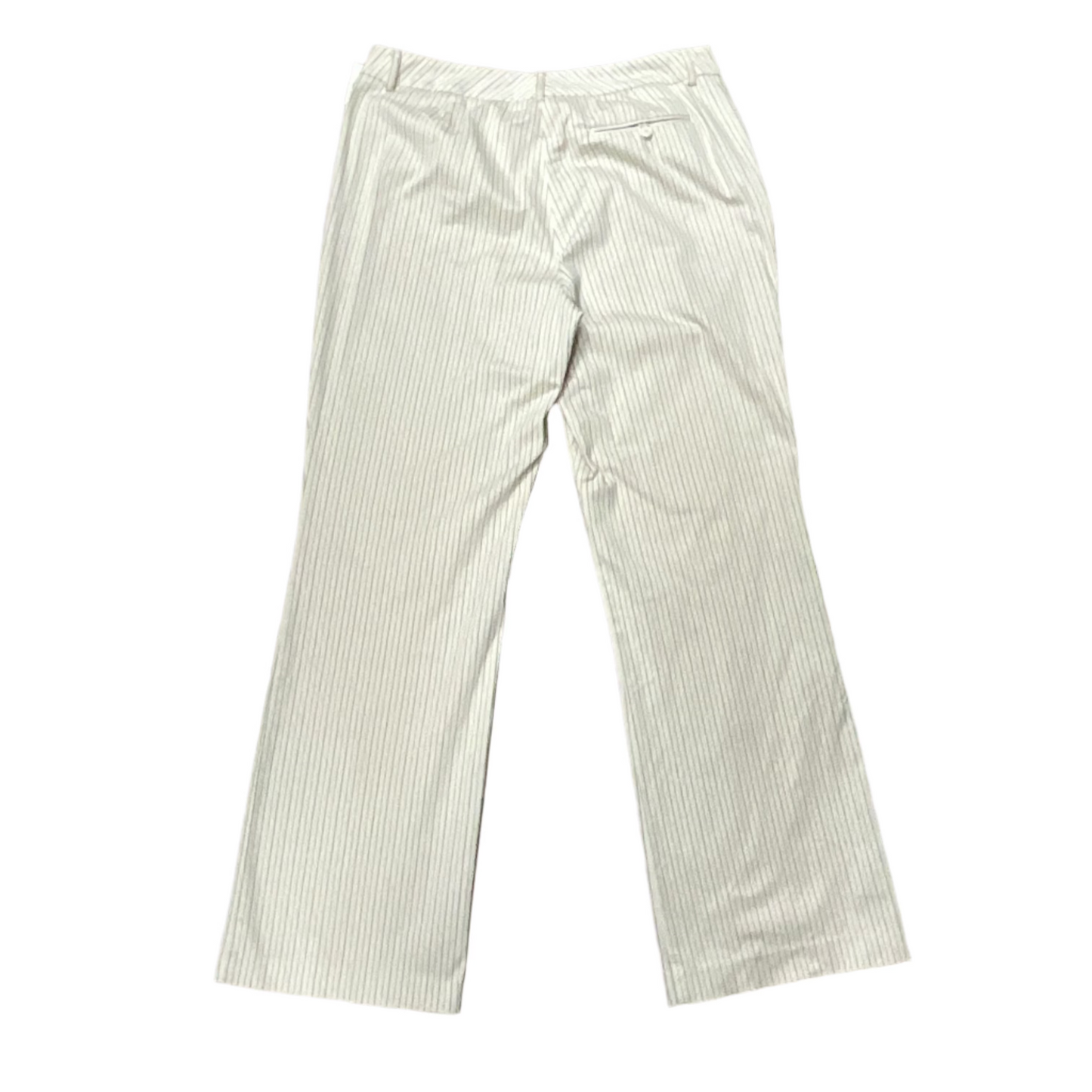 New York & Company Women's Ivory Pin Stripe Pants