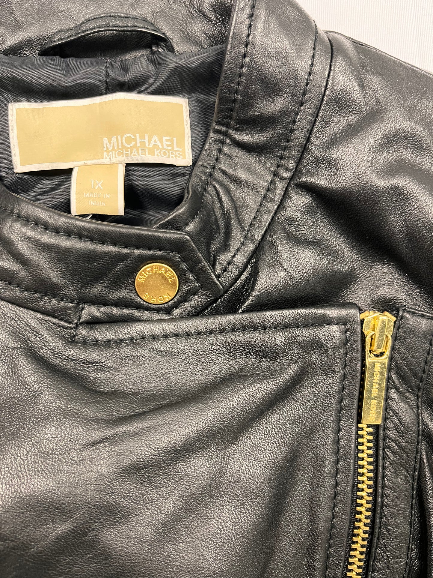 MICHAEL Michael Kors Black Leather Jacket