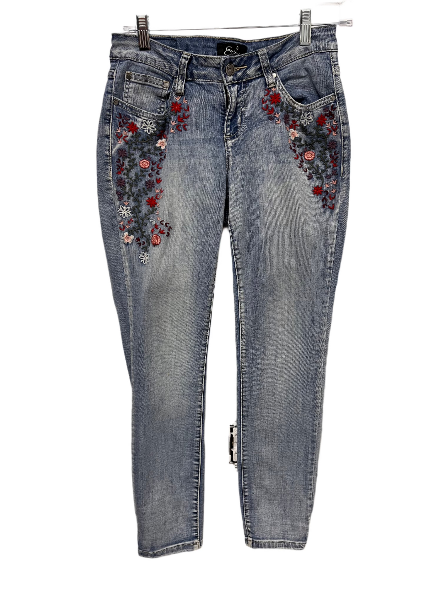 Earl Embroidered Women's Blue Jeans