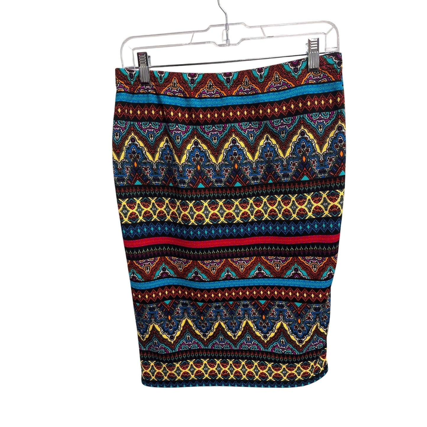 Contenta Tribal Print Stretch Pencil Skirt