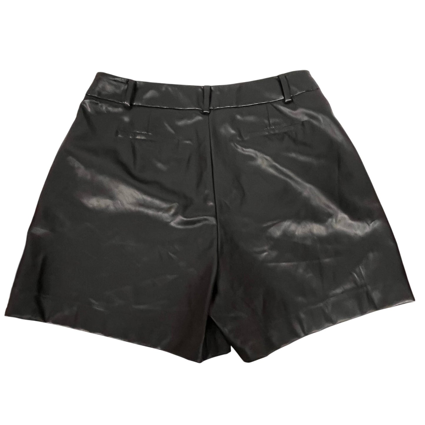 Calvin Klein Women's Black Faux Leather Shorts