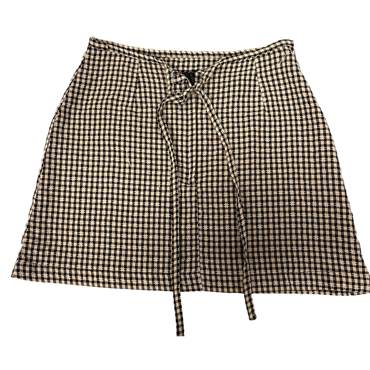 Esprit Vintage Black & White Print Mini Skirt