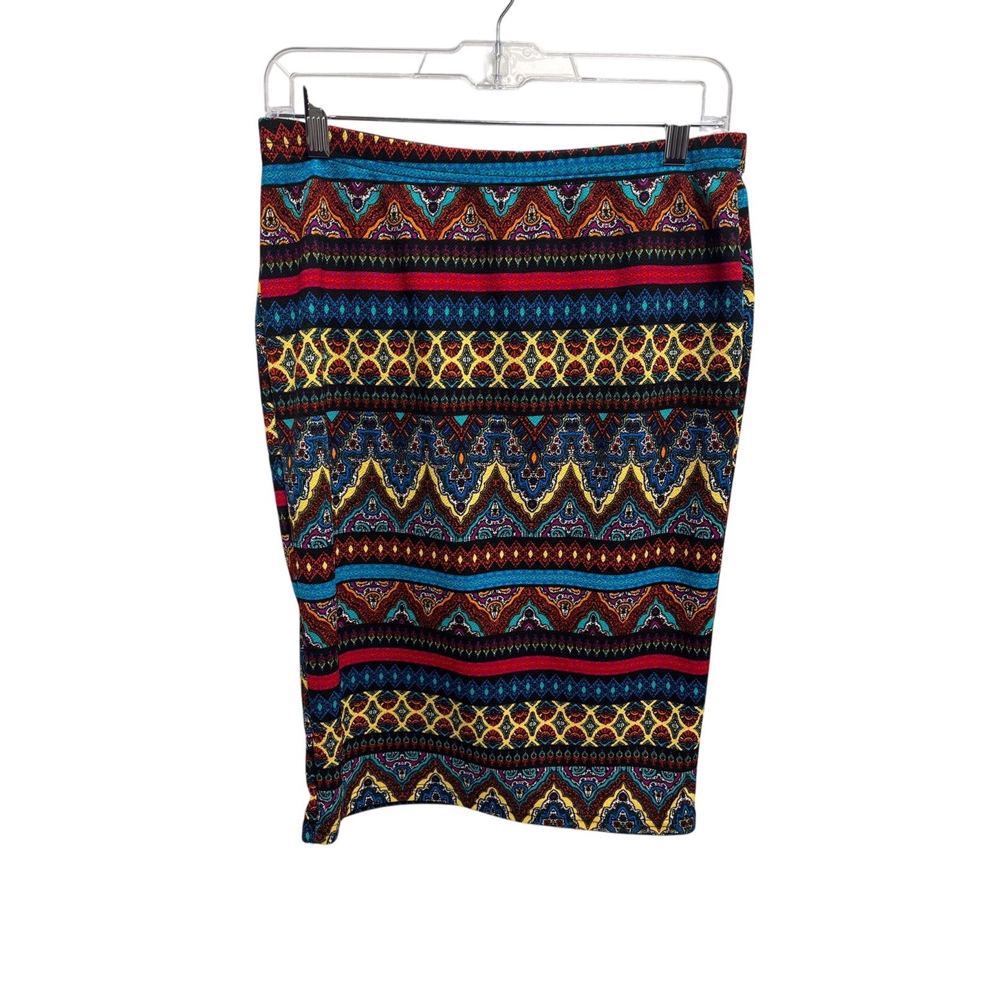 Contenta Tribal Print Stretch Pencil Skirt